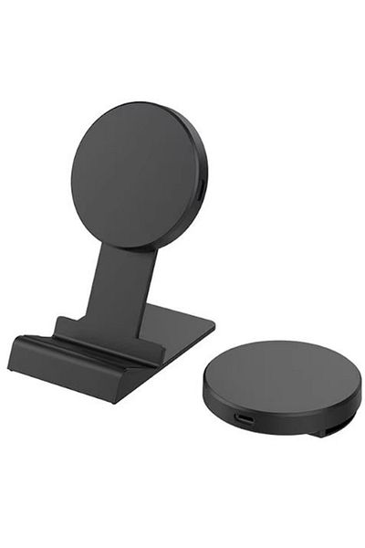 REDz Accessories Desk Stand, 10W Wireless Charging, Model G-A04, Retractable, Black