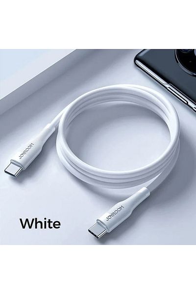 REDz Accessories Cable type-C to type-C, Joyroom S-1230M3, PD 60W, Fast Charge, White