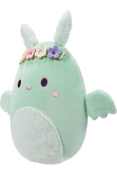 Squishmallows Squishmallows 7.5" Tove the Mint Green Mothman Plush with Flower Crown – Official Kellytoy Soft Toy