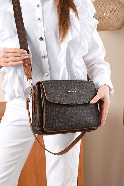 H&D COLLECTİON Very Useful, Suitable for Daily Use, 2 Straps, 3 Compartments, Lined Shoulder and Crossbody Bag 2184