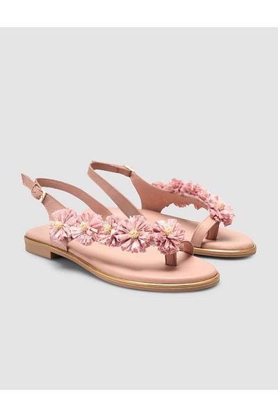 Cabani 100% Genuine Leather Pink Women's Sandals