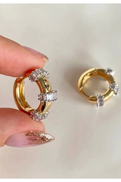 Steel Gold Custom Series Baguette Gemstone Ring Mers Earrings