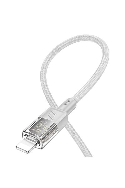 REDz Accessories Charging Cable, Iphone Compatible, Type-c To Lightning, Hoco U129, Power 27w, 1.2m, Gray