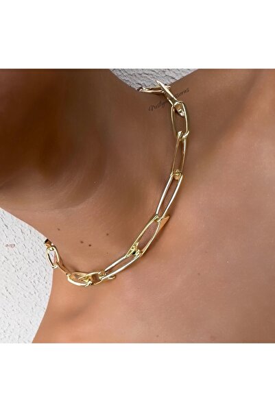 neslyaccessories Lightning Chain – Şimşek Form Zincir Kolye