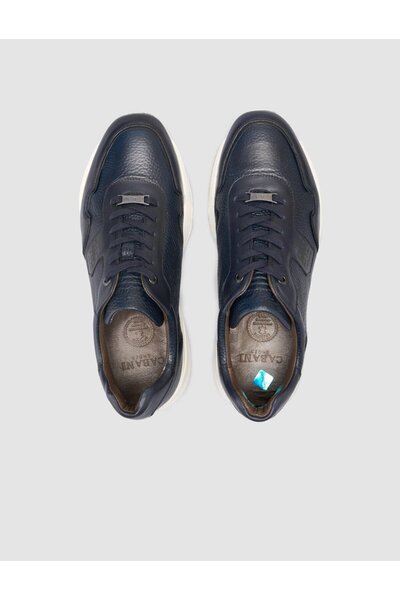 Cabani %100 Hakiki Deri Lacivert Erkek Spor Ayakkabı
