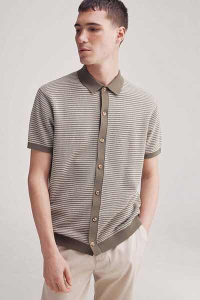 Springfield Short Sleeve Structured Cardigan