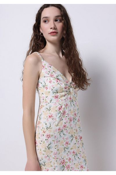 Colin's Slim Fit Women's Ecru Dress