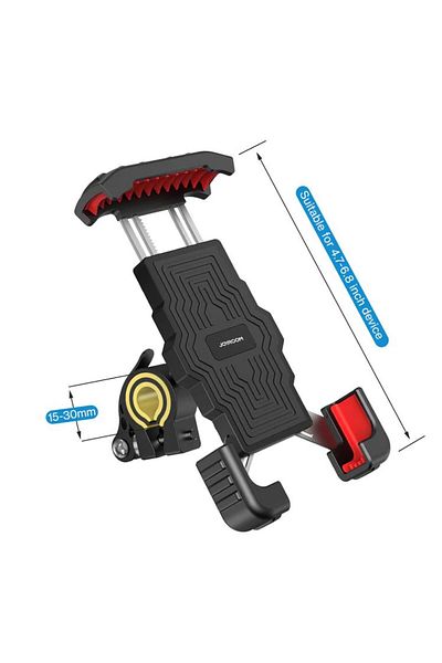 REDz Accessories Suport telefon bicicletă, montare ghidon, rotativ, Joyroom JR-ZS264, negru-roșu
