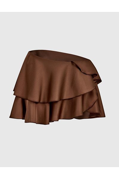 İLVİ Rasia Brown Women's Skirt