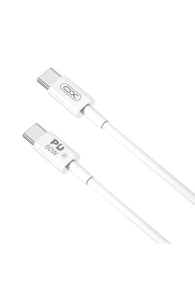 REDz Accessories Xo Nb-q190b Cable, Type-c To Type-c, 2m, For Iphone 15/16 And Android, Power 60w, White