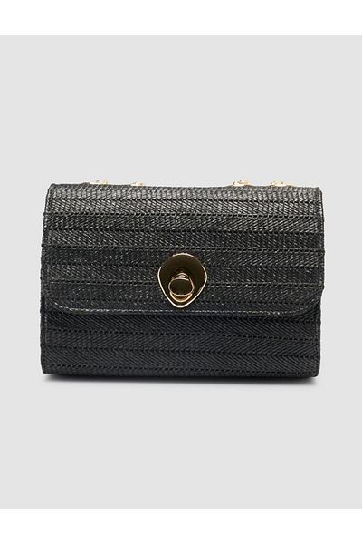 Cabani Wicker Black Women's Bag