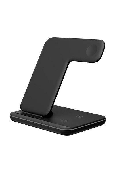 REDz Accessories 3 In 1 Desk Stand, Wireless Charging, 30w, Light, Black