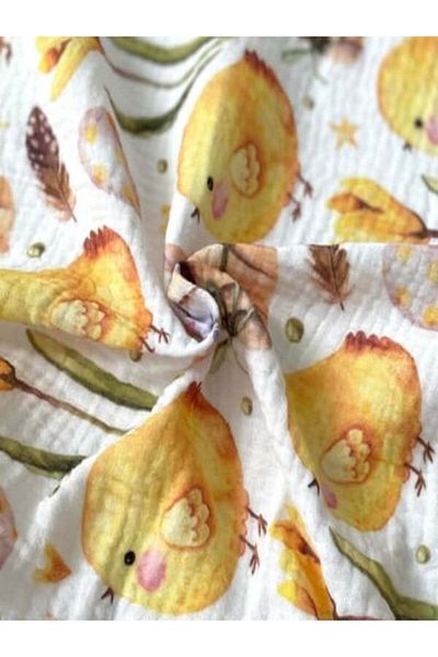 ToprikoKids Civo 100% Organic Cotton, Gots Oeko Teks Certified Double Layer 95X100 cm Muslin Cover