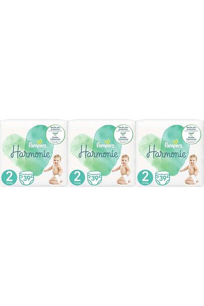 Prima Pampers Harmonie Baby Diaper Size:2 (4-8kg) Mini 117 Pieces Monthly Ultra Fırsat Pk
