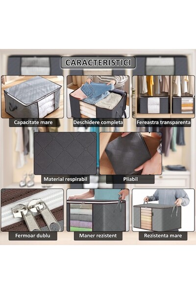 NEXTLY Οργανωτής για ρούχα, μαξιλάρια, παπλώματα, παιχνίδια και άλλα αξεσουάρ, τσάντα αποθήκευσης