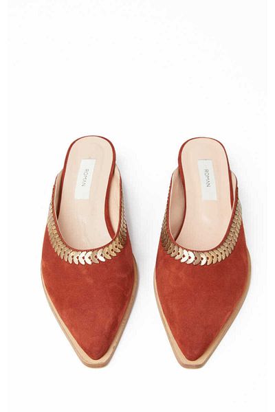 Roman Stone Embroidered Slippers Ketchup K2083101_487