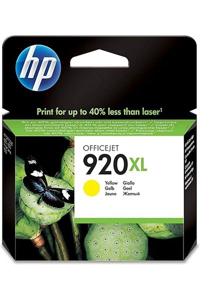HP 920XL High Yield Yellow Original Ink Cartridge - CD974AE