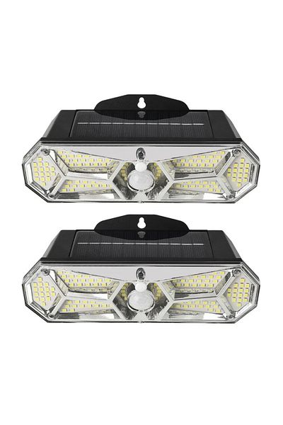 NEXTLY Set 2 Lampi Cu Incarcare Solara, 126 X Led Smd, , 3 Moduri De Functionare, Senzor De Miscare