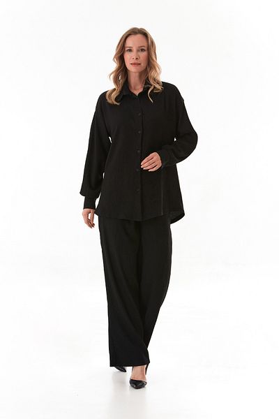 Fulla Moda Fullamodest Shirt Collar Wrapped Fabric Set