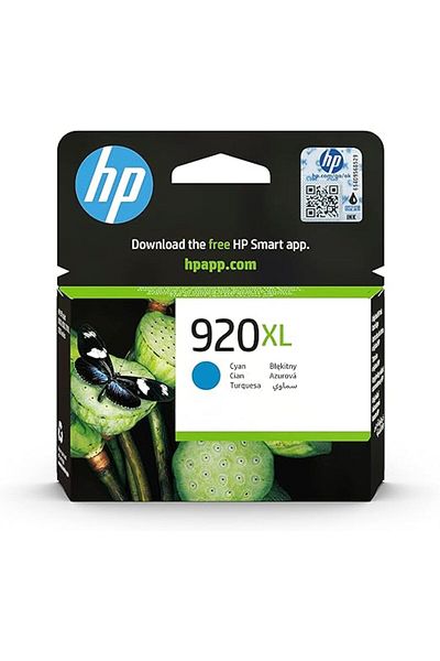 HP 920Xl High Yield Cyan Original Ink Cartridge - CD972AE