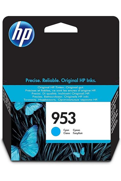 HP 953 Cyan Original Ink Cartridge - F6U12AE