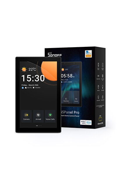 Sonoff NS Panel Pro 120 Merkezi Kontrol Paneli Siyah