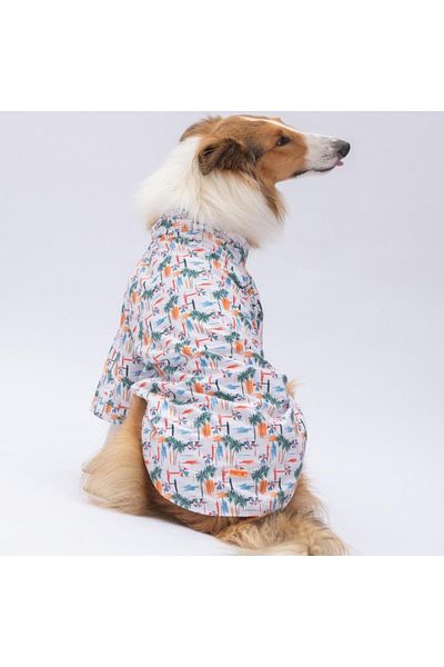 Pawstar Palm Beach Medium and Large Breed Dog Shirt - Dog Clothing (15 Kg-45 kg)