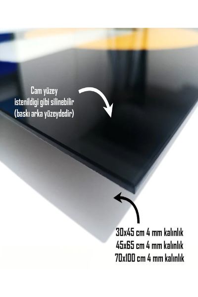 Atalya Reklam ve Tasarım Themis Heykeli Avukatlık ofisi 4mm temperli Cam tablo 70x110 cm