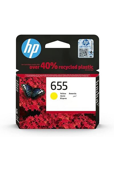 HP 655 Yellow Original Ink Advantage Cartridge - CZ112AE