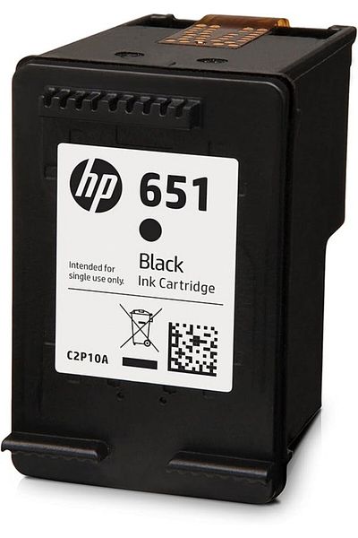 HP 651 Black Original Ink Advantage Cartridge - C2P10AE