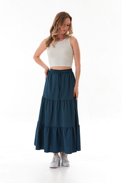Fulla Moda Terikoton Fabric Ruffled Skirt
