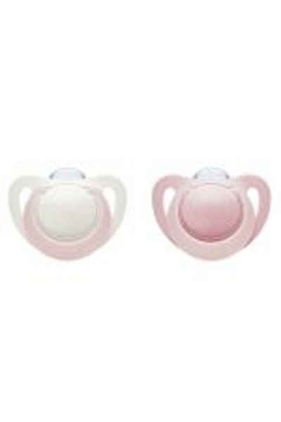 Nuk Genius Silicone Pacifier 0-6 months 2 pcs Pink