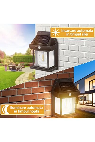 NEXTLY Set 8 X Lampa Solara De Exterior Cu Bec , 3 Moduri De Functionare, Senzori De Miscare