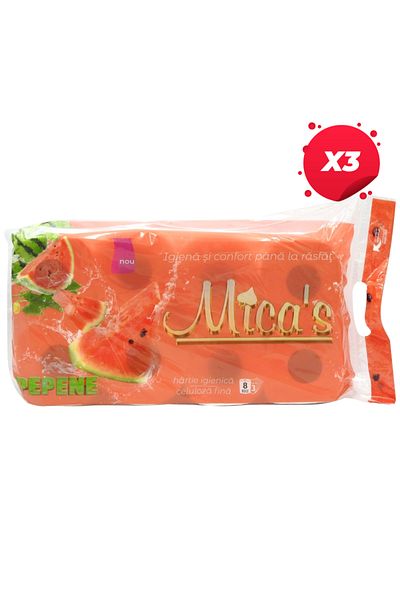 micasa X3 MICAS TOILET PAPER 8ROLLS 3STRS WATERMELON