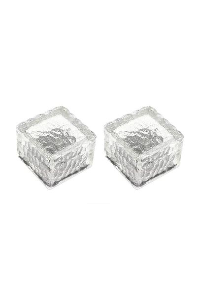 NEXTLY Set 2 Lampi Solare De Exterior , Din Sticla, Pentru Gradina, Alee, Scari, Senzor De Lumina