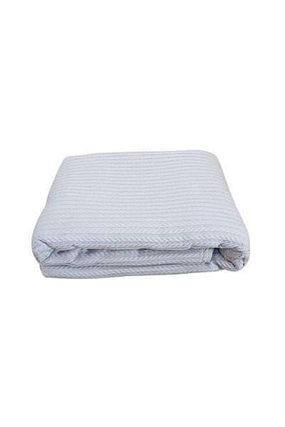 Kotonia Home - Pique Duvet Cover, 220x240 Cm, 100% Cotton, Grey