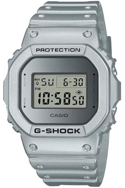Casio Watch DW-5600FF-8DR For Men, Silver