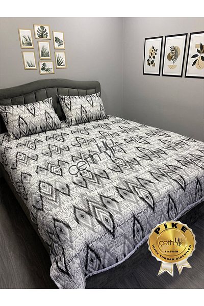 Çetinhome طقم بيكيه مبطن مزدوج 4 مواسم التنويم المغناطيسي