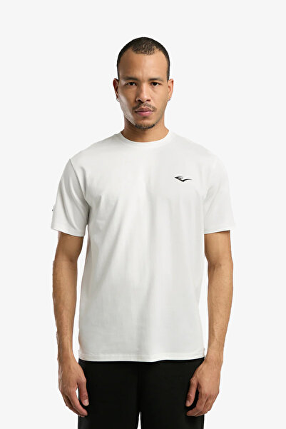 EVERLAST Ever Essentials Ανδρικό Λευκό T-Shirt Κανονικής Εφαρμογής TM0035-112