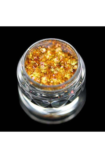 Kajol Beauty Fulgi de pigment PK126 (auriu-cupru-roz) pentru machiaj KAJOL Beauty, <0.25g