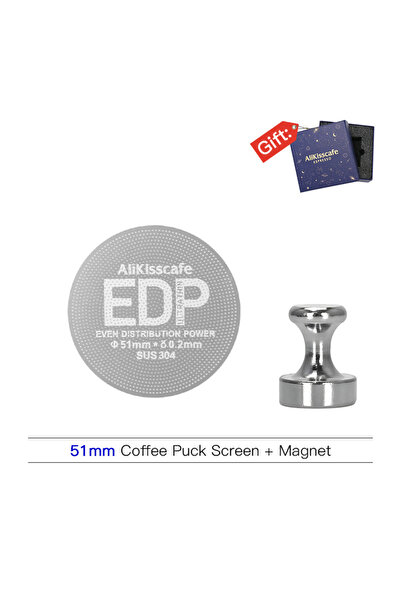 Choice7 51mm With Magent Alikisscafe Coffee Puck Screen 0.2mm Espresso Filter...