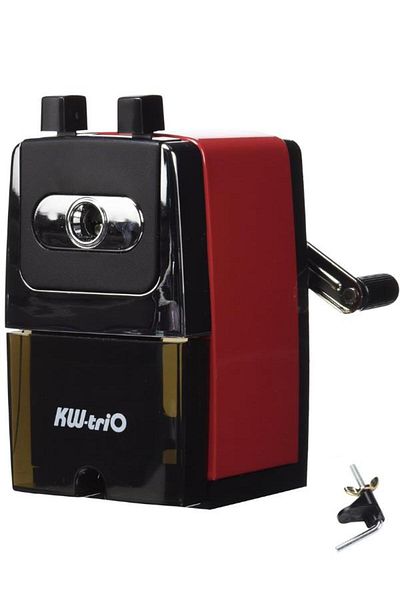 Kw-Trio Metal Desk Pencil Sharpener 0307A - Red