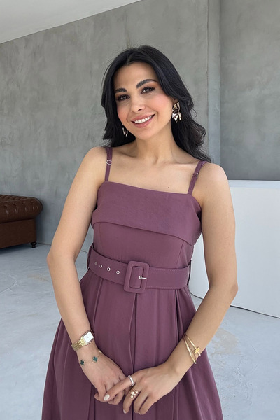 Seda Yalçın Atelier Сукня з широкими складками та поясом