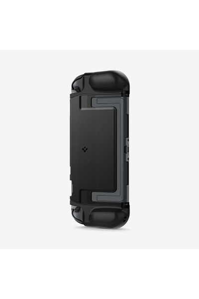 Spigen جراب Dual Grip لجهاز Nintendo Switch 2 (2025) مع حامل متوافق مع قبضة محسنة - أسود