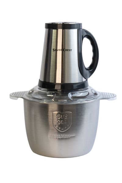 Silver Crest 3L Food Chopper – 400W Power | 6 Stainless Steel Blades | 3 Speeds | Detachable Bowl