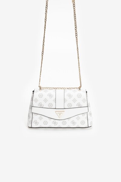 Guess Dorys Convertıble Xbody Flap Women's White Crossbody Bag Hwpg9521210-Wlo