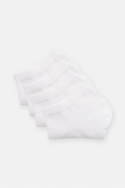 Pull & Bear 4’lü kısa beyaz çorap paketi