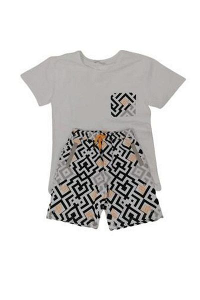 nk kids Boy's Double Suit Maze Printed