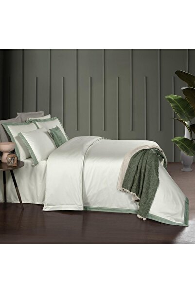 Sarev Layana Double Personality 100% Cotton Satin "500 Tc" Duvet Cover Green