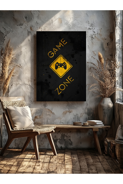 visdora Game Zone Written Home Office Kitchen Living Room Wall Decoration Can...